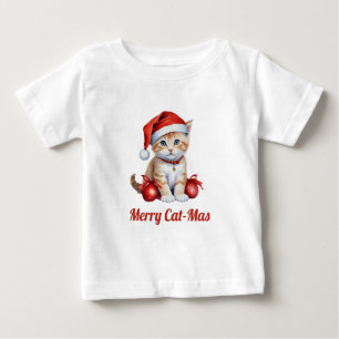 Festive Cats in Christmas Costumes - Holiday Vibe Baby T-Shirt