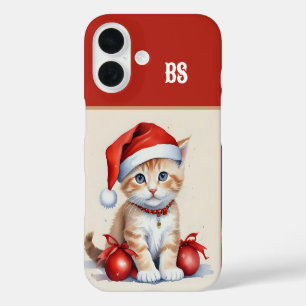 Festive Cats in Christmas Costumes - Holiday Vibes iPhone 16 Case