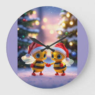 Festive Celebrate Cristmas print wall clock .