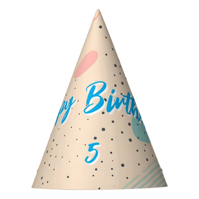 Festive Celebration Cone Party Hat (Front)