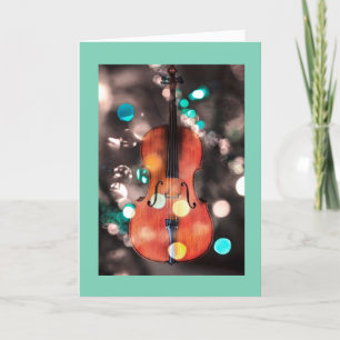 Festive Cello holiday card