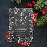 Festive Chalkboard Jingle & Mingle Holiday Party Invitation<br><div class="desc">Celebrate the holidays in style this Christmas with these trendy chalkboard holiday party invitations. The design is easy to personalise with your own wording and your guests will be thrilled when they receive these fabulous invites.</div>
