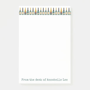 Festive Champagne Bottles Post-it Notes