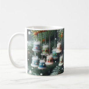 Festive Cheer: Christmas Cute Bell Design Mug/ Coffee Mug
