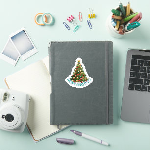 Festive Cheer: Colourful Christmas Sticker