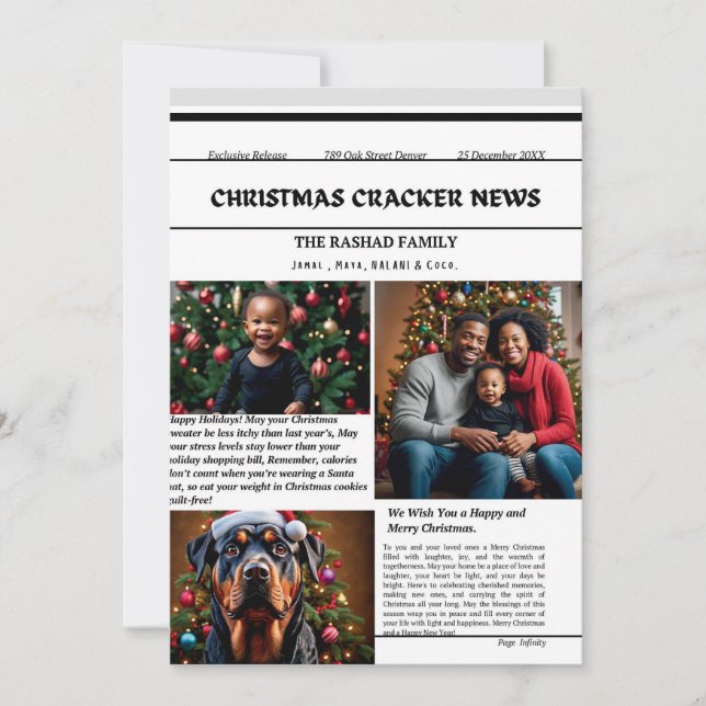 Festive Cheer: Merry Christmas Card for Loved Ones (Front)