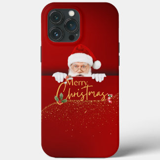 Festive Cheer: Santa Claus Merry Christmas iPhone iPhone 13 Pro Max Case
