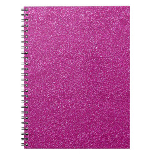Festive Chic Pink Glitter Background Romantic Notebook