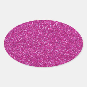 Festive Chic Pink Glitter Background Romantic Oval Sticker