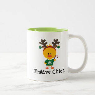 Festive Chick Two-Tone Coffee Mug