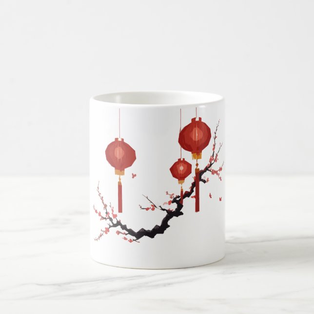 Festive Chinese Lanterns Mug (Center)