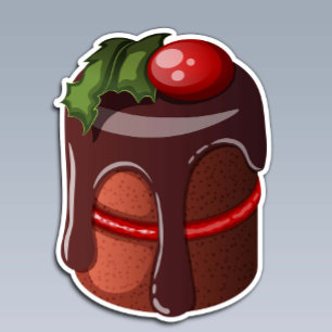 Festive Chocolate Cranberry Mini Cake