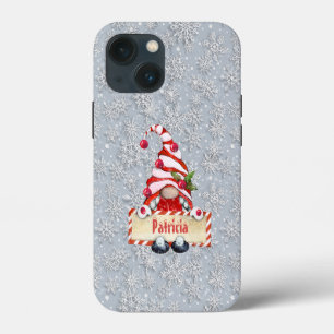 festive Christmas add name gnome iPhone 13 Mini Case