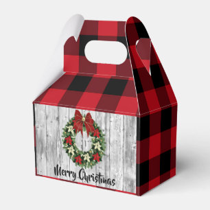 Festive Christmas add name party Favour Box