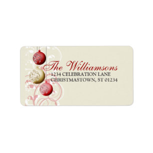 Festive Christmas Address Label