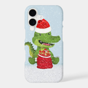 festive Christmas alligator Santa