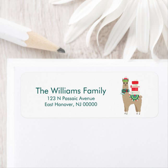 Festive Christmas Alpaca (Insitu)