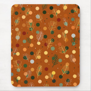 Festive Christmas and New Year mouse pad