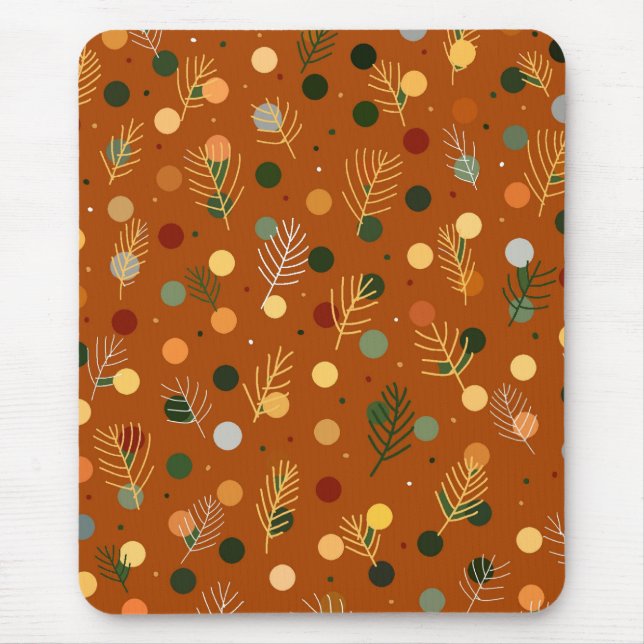 Festive Christmas and New Year mouse pad (Front)