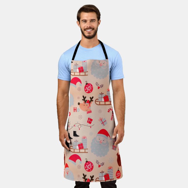 Festive Christmas Apron (Worn)