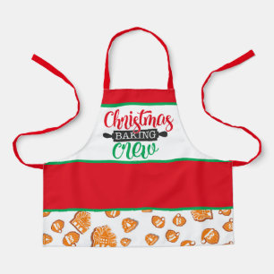 Festive Christmas baking crew kids Apron