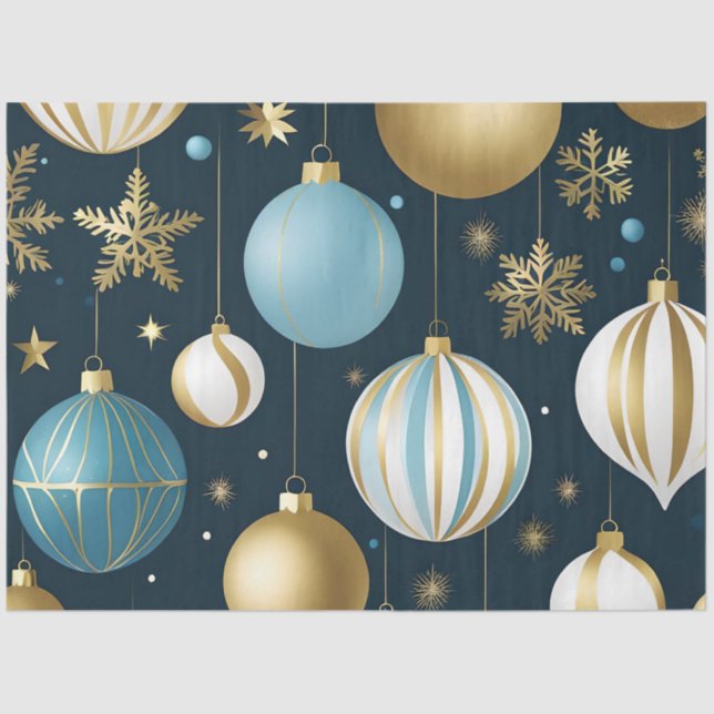 festive christmas balls tissue paper (Front)