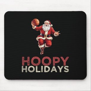 Festive Christmas Basketball Santa 1 Mouse Mat