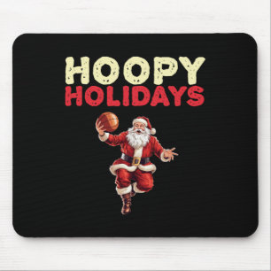 Festive Christmas Basketball Santa 2 Mouse Mat