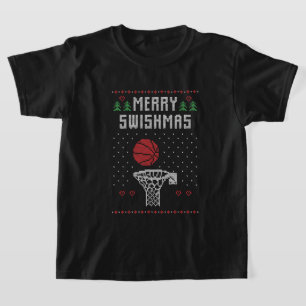 Festive Christmas Basketball sports T-Shirt