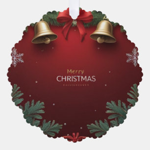 Festive Christmas Bells and Ornaments design