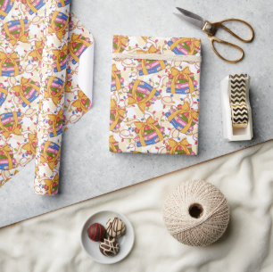 Festive Christmas Books Reading Wrapping Paper