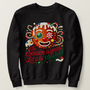 Festive Christmas Candy Crewneck Gift Sweatshirt
