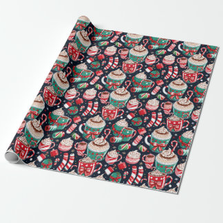 Festive Christmas Candy Wrapping Paper