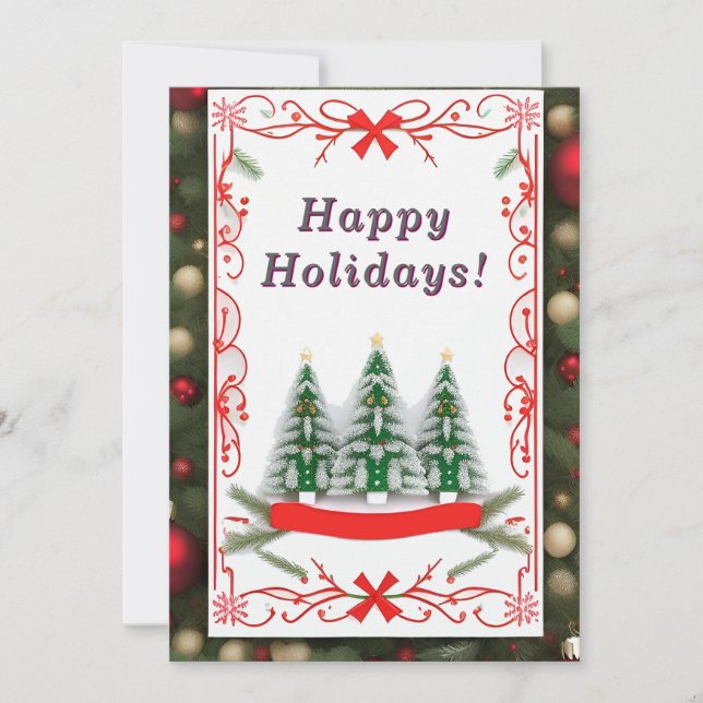 Festive Christmas Card  (Front)