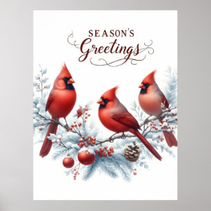Festive Christmas Cards Collection for Holiday Gre Poster