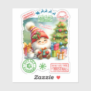 Festive Christmas Character Sticker