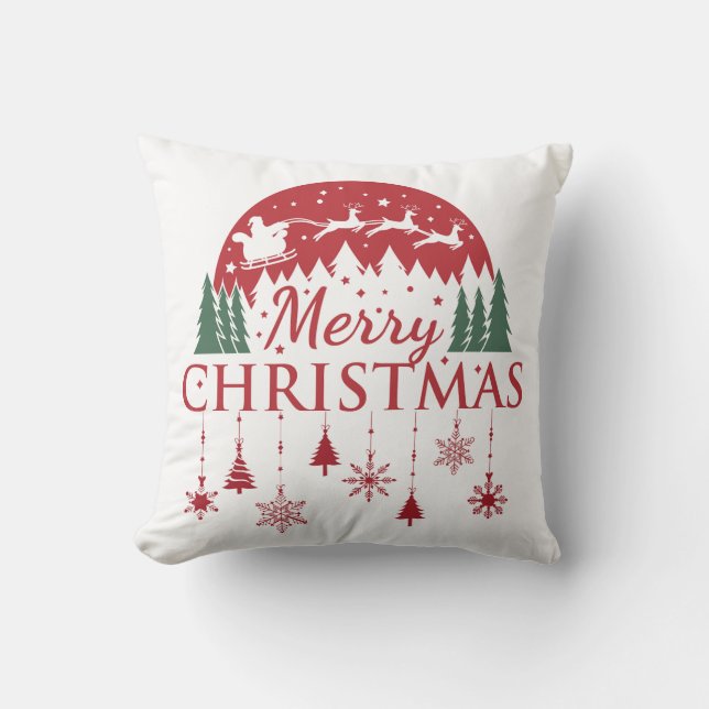  Festive Christmas Charm Pillow (Front)