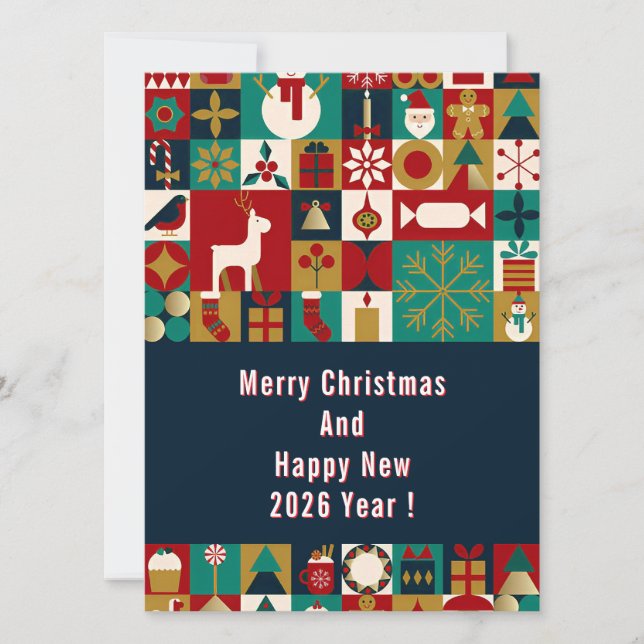 Festive Christmas Collage 🎄✨ Holiday Cheer Card (Front)