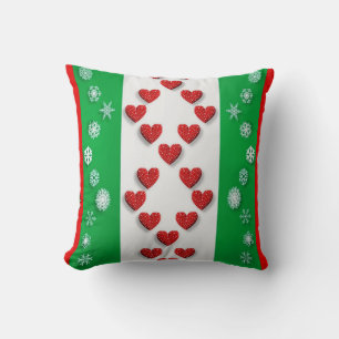 Festive Christmas colourful pattern Cushion