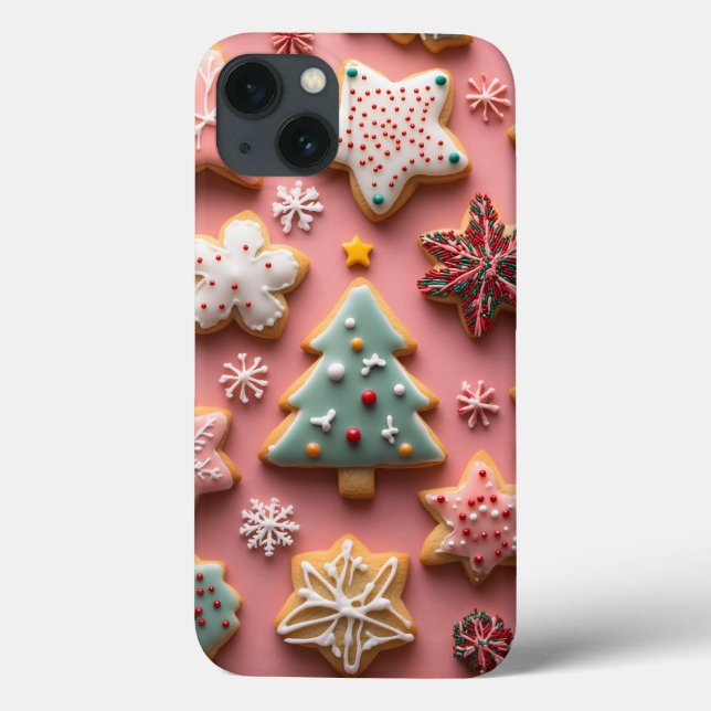 Festive Christmas Cookies iPhone Case (Back)