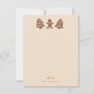 Festive Christmas Cookies Yellow Card