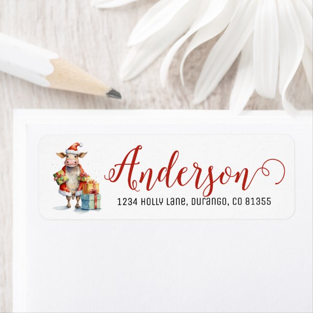 Festive Christmas Cow (Insitu)