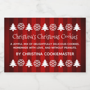 Festive Christmas creative Food Label