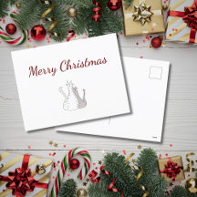 Festive Christmas Cute Cats Drawing Holiday