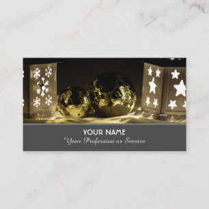 Festive Christmas decoration celebration Business Card