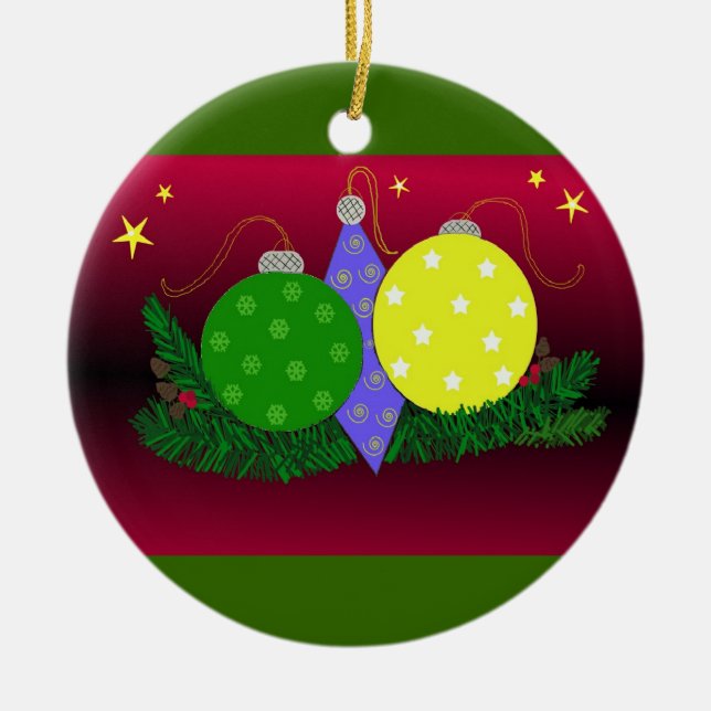 Festive Christmas Decorations (Front)