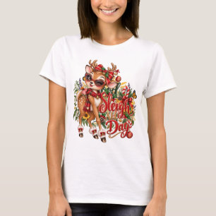 Festive Christmas Deer T-Shirt