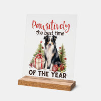 Festive Christmas dog funny word art