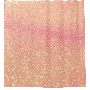 Festive Christmas: Elegant Bokeh Background Shower Curtain