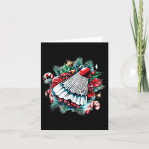 Festive Christmas For Badminton Lovers, Christmas  Card